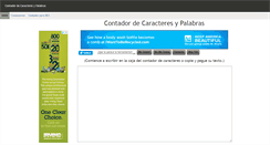 Desktop Screenshot of contadordecaracteres.com