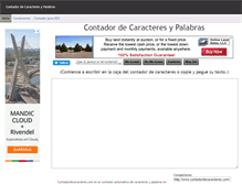 Tablet Screenshot of contadordecaracteres.com