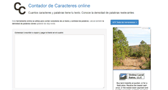 Desktop Screenshot of contadordecaracteres.info